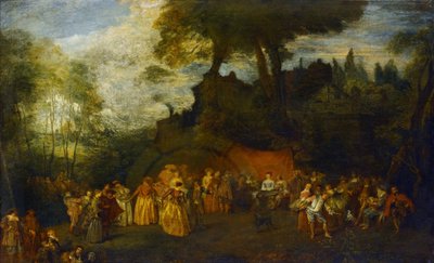 The Wedding by Jean Antoine Watteau